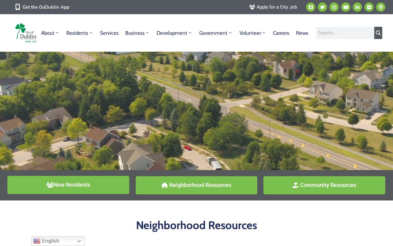 Washington Township neighbors Dublin neighborhood resources contact path