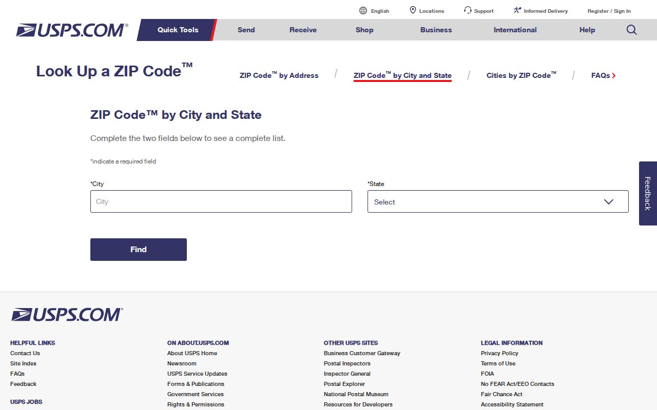Washington Township ZIP code directory USPS ZIP Code Lookup
